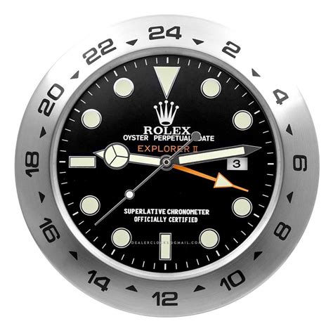 rolex explorer wall clock|vintage Rolex wall clock.